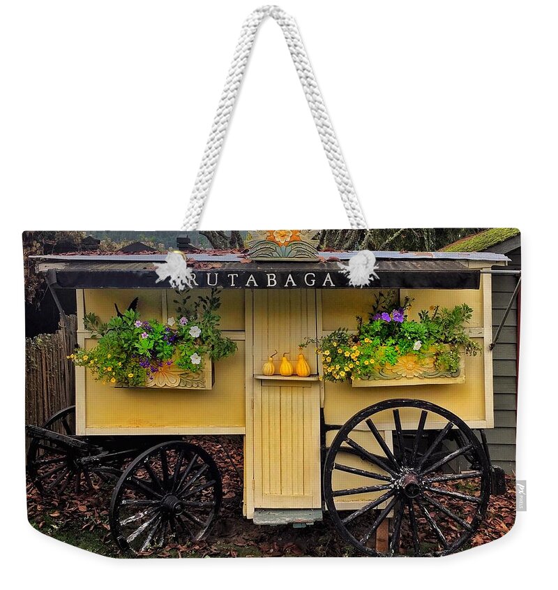 Wagon Weekender Tote Bag featuring the photograph Vintage Wagon by Jerry Abbott