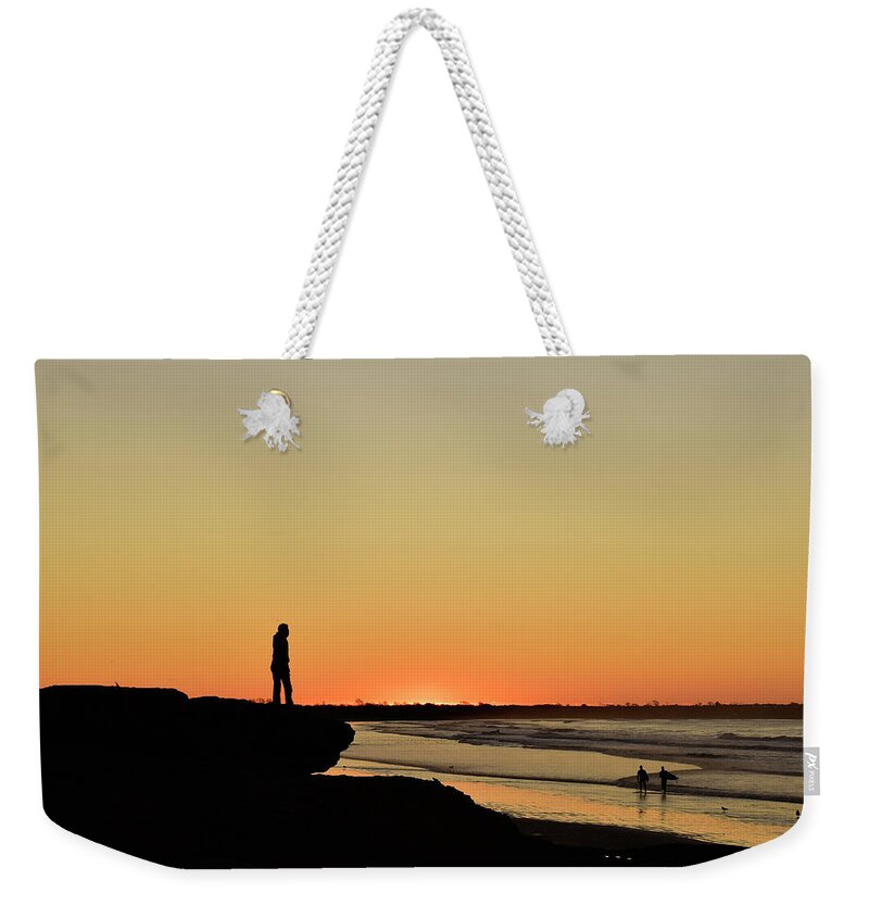 Sunrise Weekender Tote Bag featuring the photograph Sachuest Sunrise I by Nancy De Flon