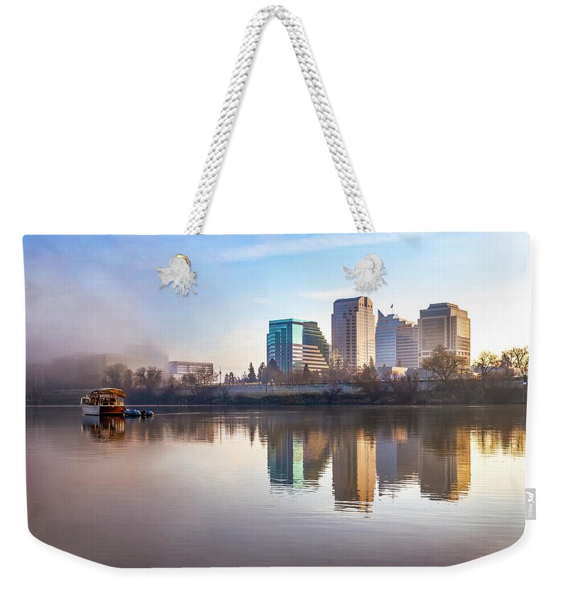 Sacramento Weekender Tote Bag featuring the photograph Sacramento City by Gary Geddes