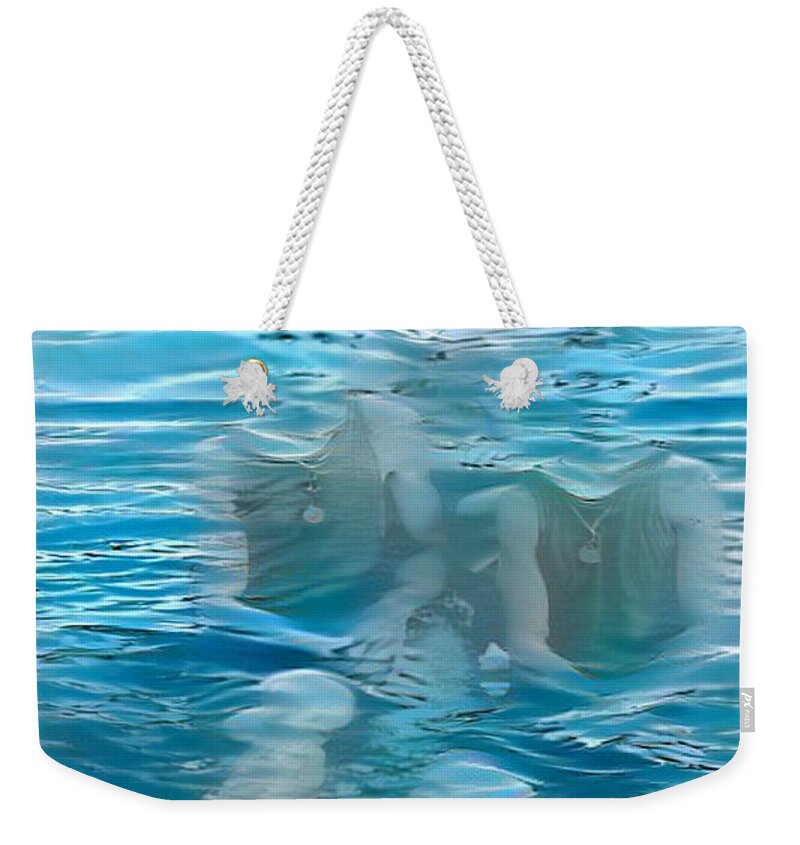Men Weekender Tote Bag featuring the digital art Safe and Sound by Matthew Lazure