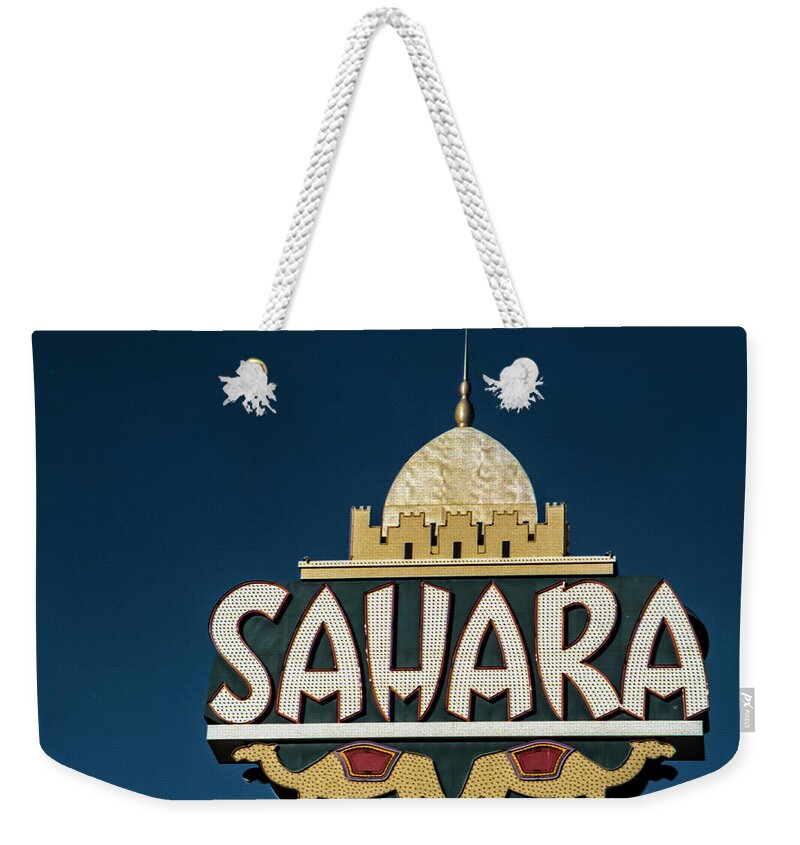 Film Weekender Tote Bag featuring the photograph Sahara Hotel 35 mm Film 2005 by Matthew Bamberg