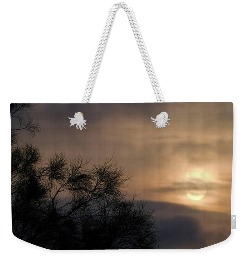 Sunrise Weekender Tote Bag featuring the photograph Saharan dawn by Gary Browne