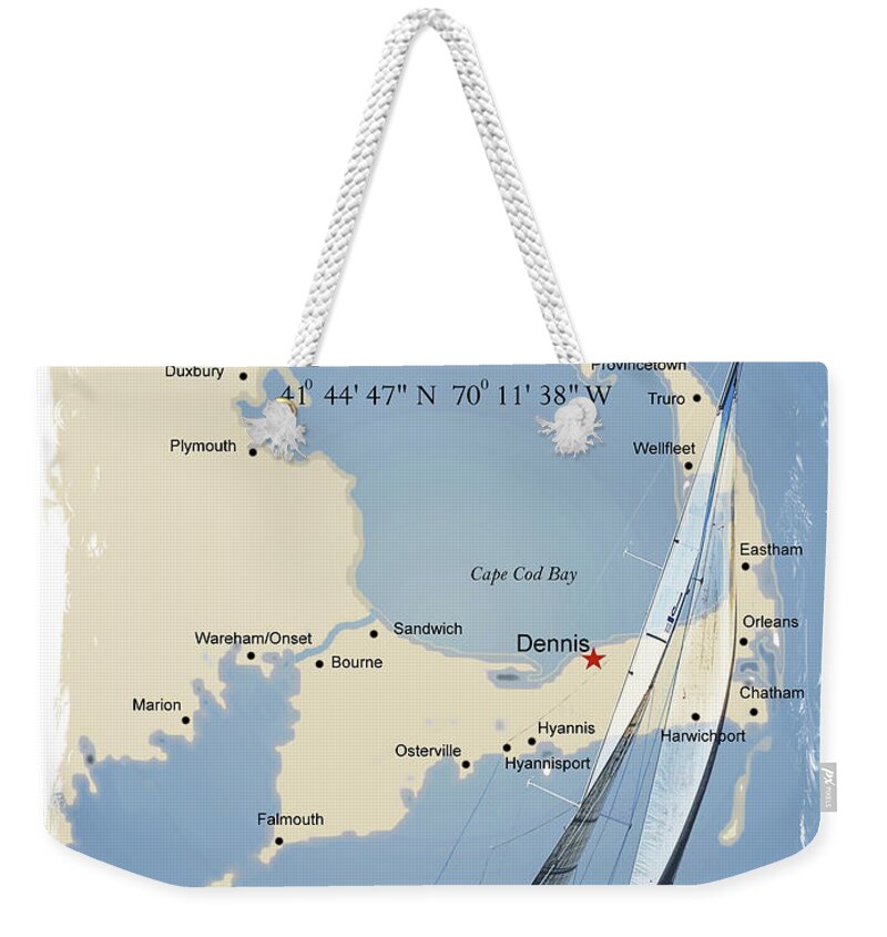 Sailing Weekender Tote Bag featuring the photograph Sail Dennis by Bruce Gannon