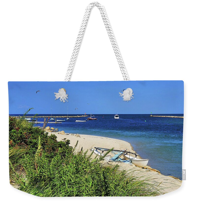 Beach Weekender Tote Bag featuring the photograph Sail No More by Sharon Williams Eng