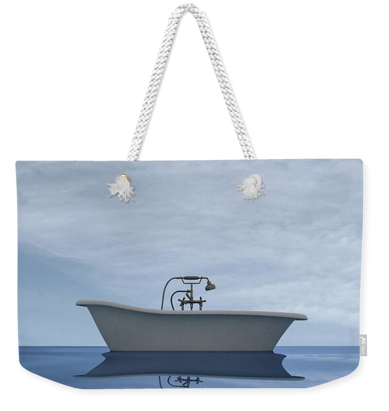 Clayton Weekender Tote Bag featuring the digital art Sailing Away by Clayton Bastiani