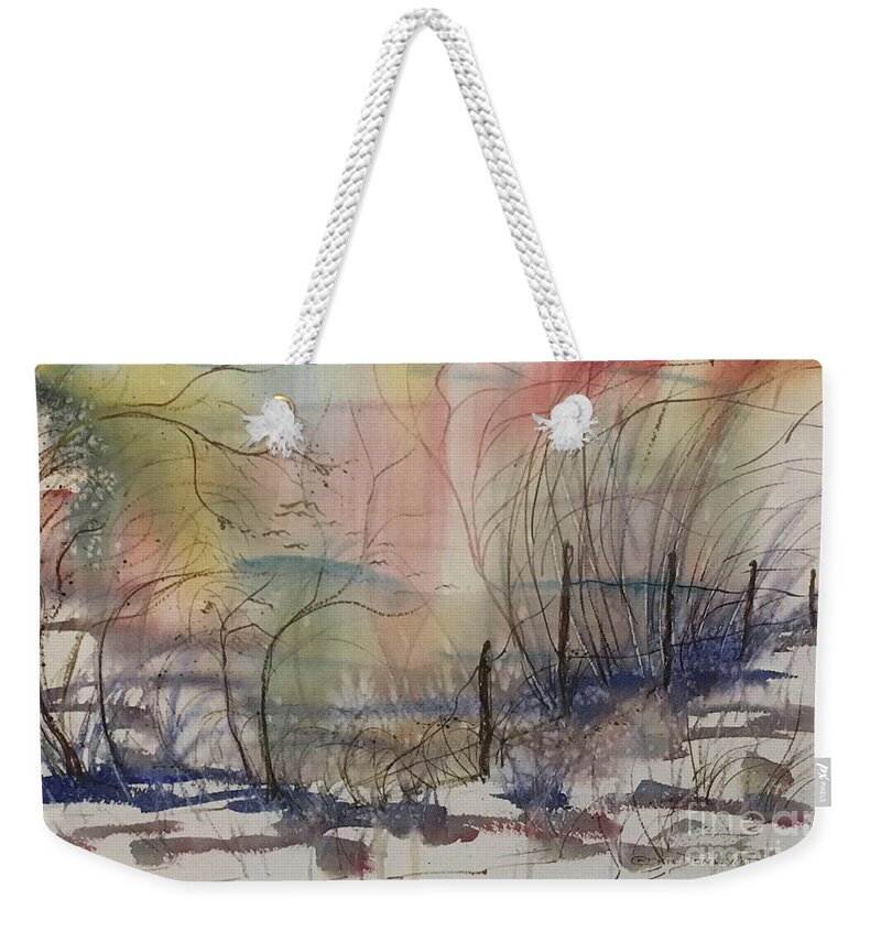 Sailors Weekender Tote Bag featuring the painting Sailors Delight by Catherine Ludwig Donleycott