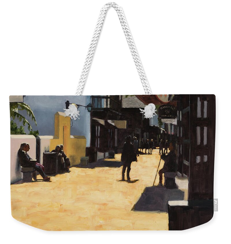 Saint Augustine Weekender Tote Bag featuring the painting Saint Augustine by Tate Hamilton