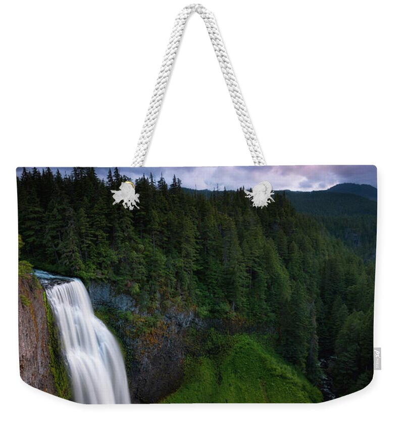Waterfall Oregon Saltcreekfalls Weekender Tote Bag featuring the photograph Salt Creek Falls, OR by Andrew Kumler