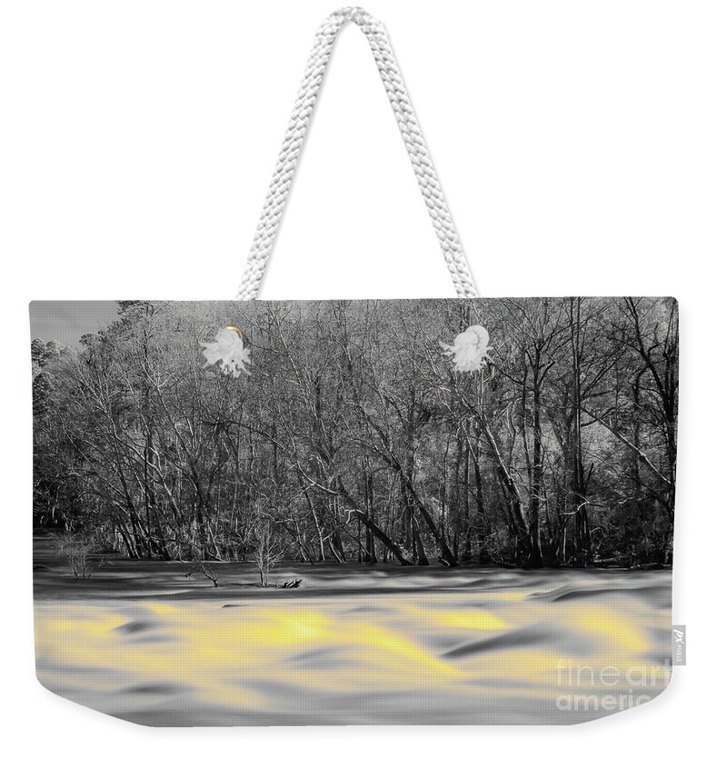 2019 Weekender Tote Bag featuring the photograph Saluda River Rapids-IR-1 by Charles Hite