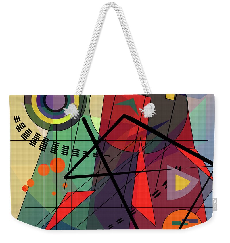 Digital Art Weekender Tote Bag featuring the digital art Sampling_composition_025_VII by Clemens Niewoehner