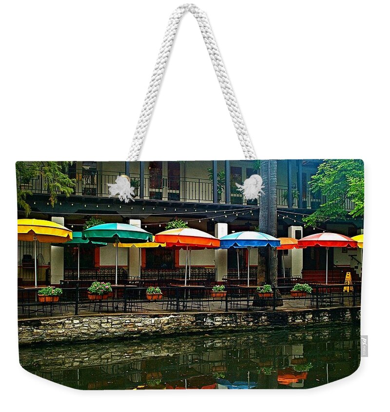 San Antonio Weekender Tote Bag featuring the photograph San Antonio Riverwalk by Gia Marie Houck