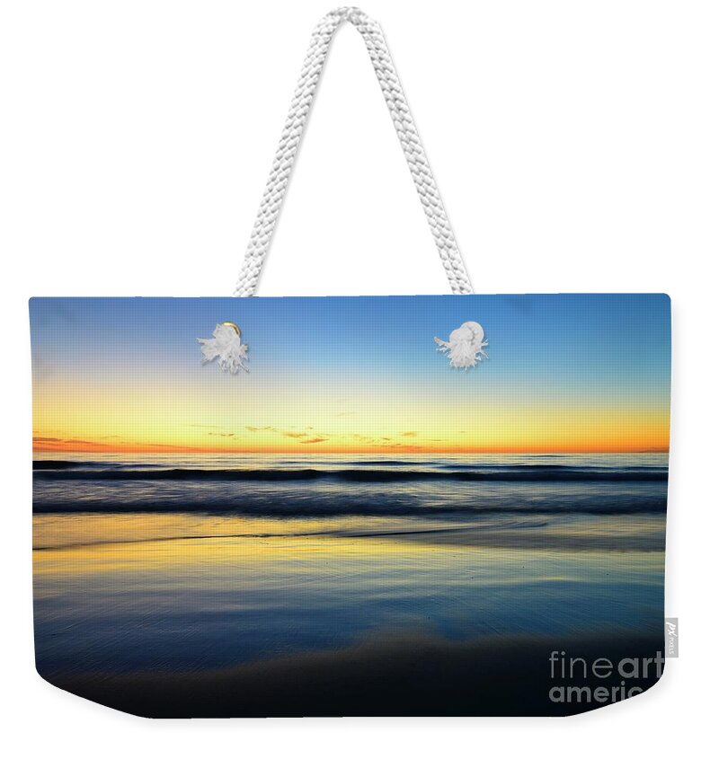 Cardiff By The Sea Weekender Tote Bag featuring the photograph San Elijo Afterglow by John F Tsumas