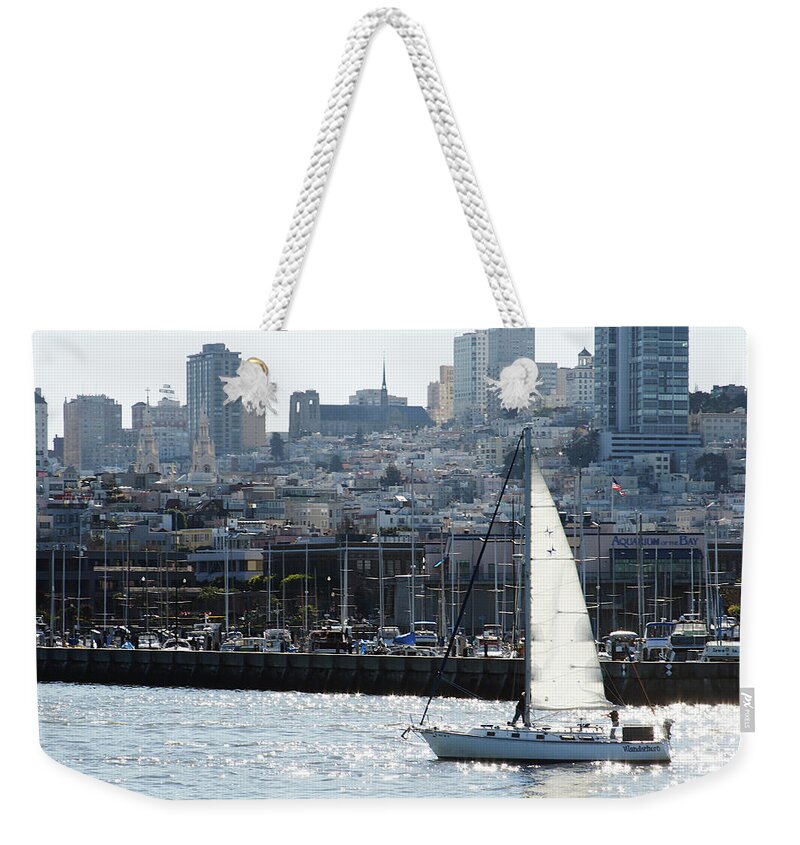 San Francisco Weekender Tote Bag featuring the photograph San Francisco. Bay. 5 by Masha Batkova