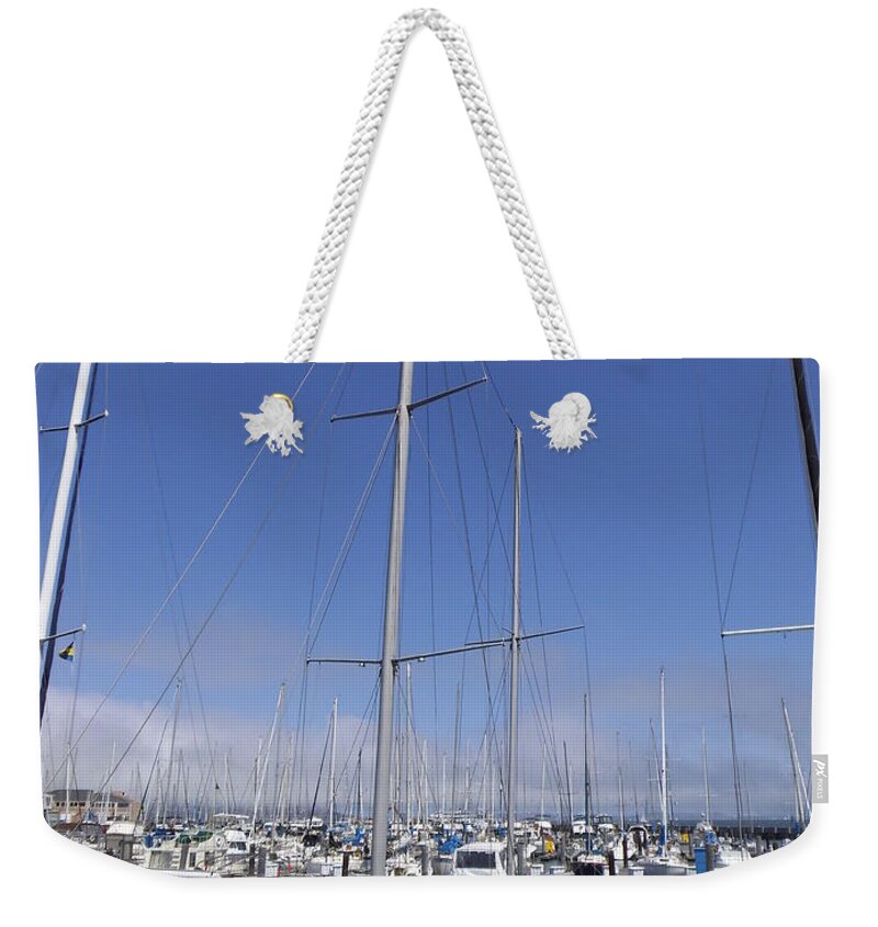  Weekender Tote Bag featuring the photograph San Francisco Marina by Heather E Harman