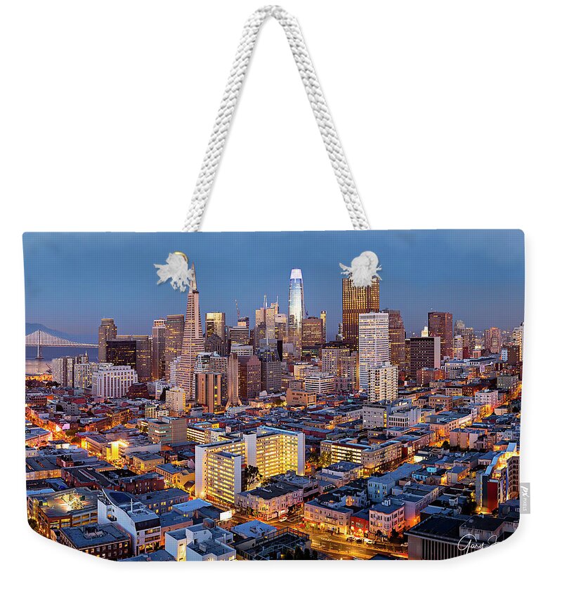 Gary Johnson Weekender Tote Bag featuring the photograph San Francisco Skyline 3 by Gary Johnson