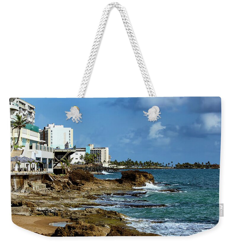 Bay Weekender Tote Bag featuring the photograph San Juan Bay In Puerto Rico by Reynaldo Williams