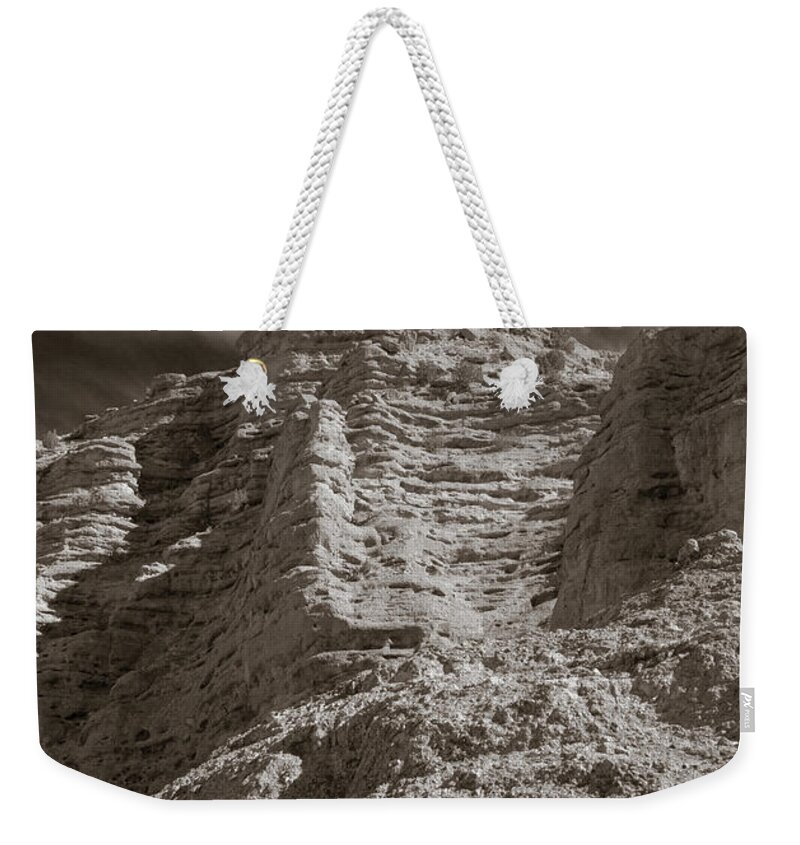 Lemitar Weekender Tote Bag featuring the photograph San Lorenzo Canyon by Maresa Pryor-Luzier