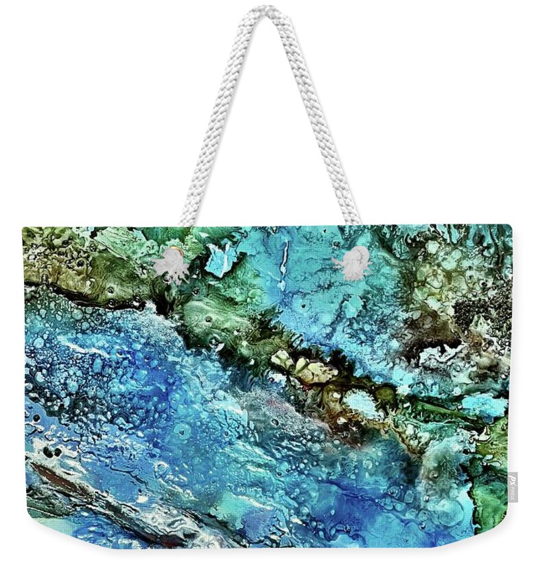  Weekender Tote Bag featuring the painting Sanded Coast by Tommy McDonell
