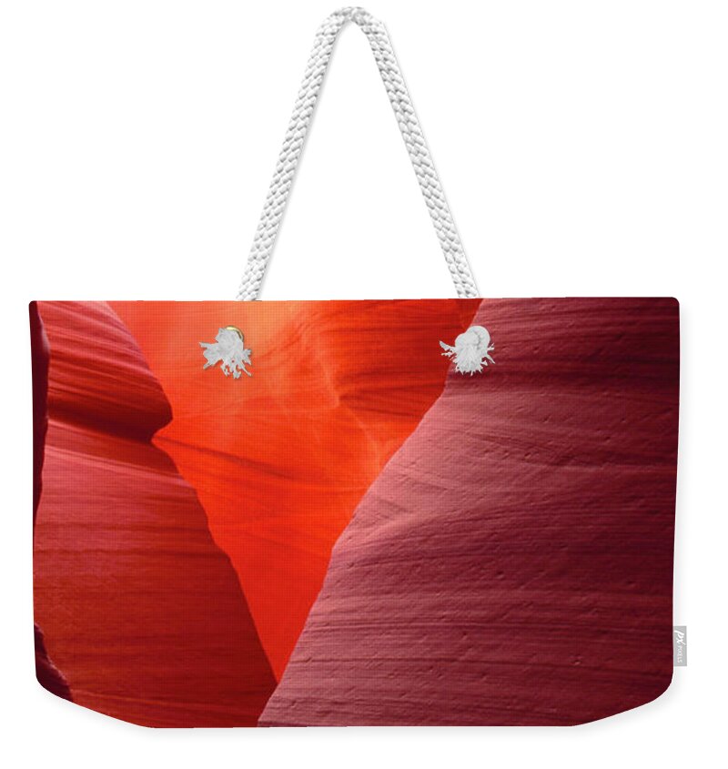 Dave Welling Weekender Tote Bag featuring the photograph Sandstone Abstract Lower Antelope Slot Canyon Arizona by Dave Welling