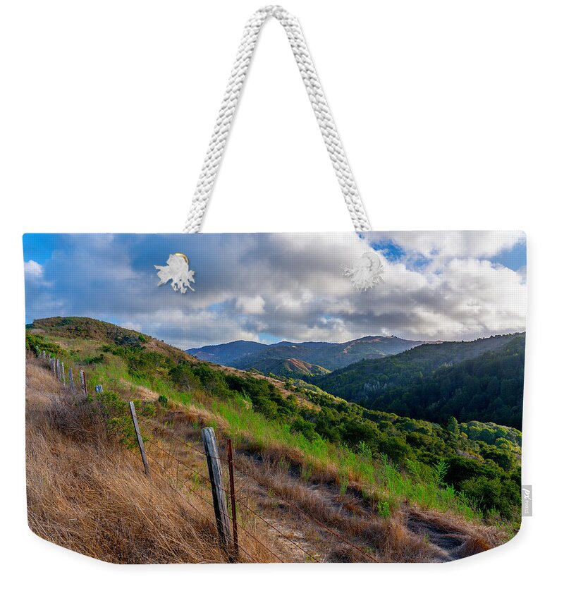 Santa Lucia Mountains Weekender Tote Bag featuring the photograph Santa Lucia Mountains by Derek Dean