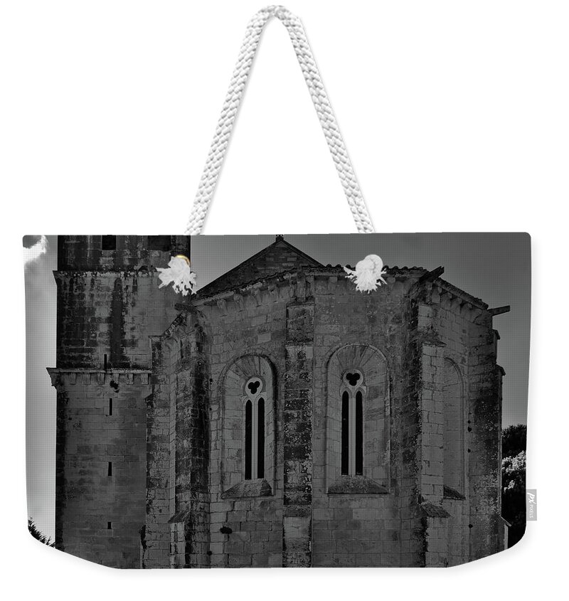 Church Weekender Tote Bag featuring the photograph Santa Maria do Carmo church in Lourinha. Portugal by Angelo DeVal