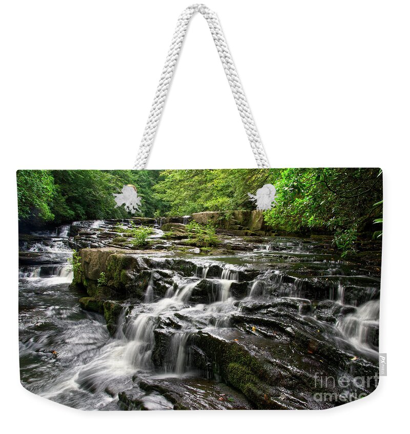 Savage Falls Weekender Tote Bag featuring the photograph Savage Falls 12 by Phil Perkins