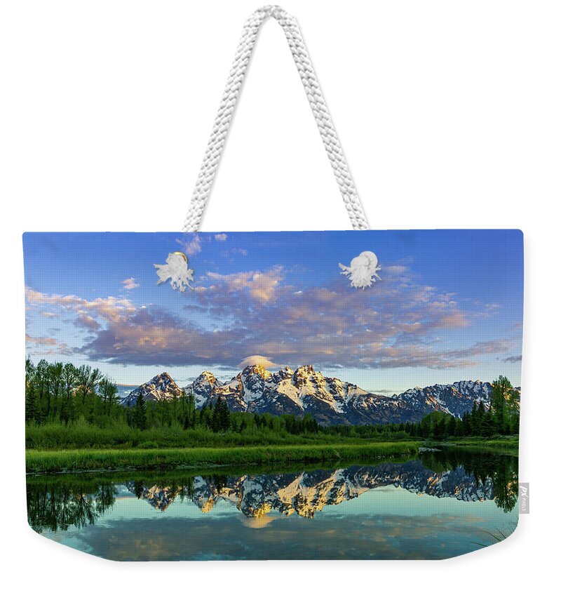 Mountains Weekender Tote Bag featuring the photograph Schwabacher's Landing by David Lee