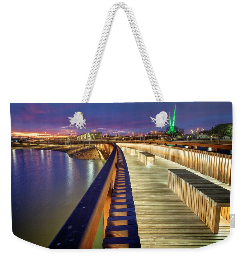 Oklahoma City Weekender Tote Bag featuring the photograph Scissortail Park 9 by Ricky Barnard