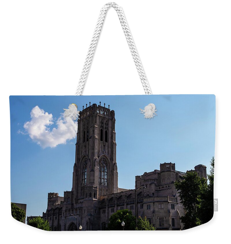 Indianpolis Weekender Tote Bag featuring the photograph Scottish Rite Cathedral by Eldon McGraw