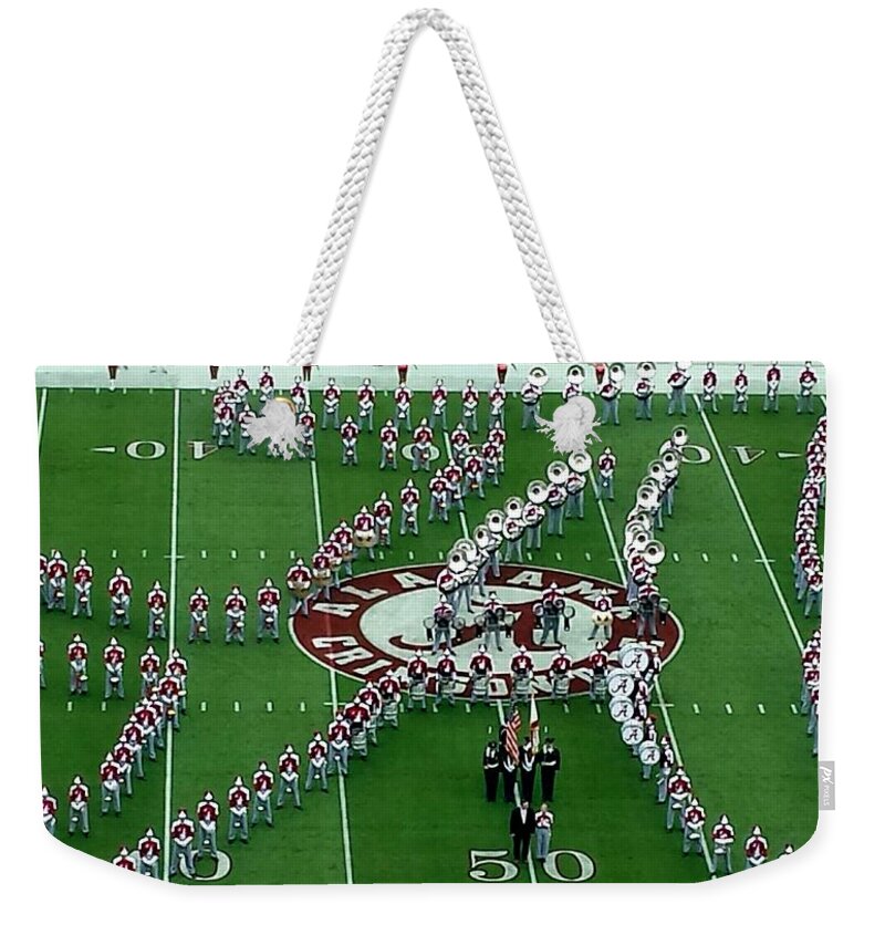 Gameday Weekender Tote Bag featuring the photograph Script A by Kenny Glover