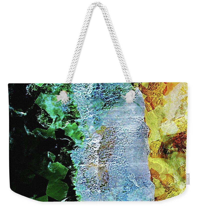 Beach Weekender Tote Bag featuring the digital art Sea And Sands of Brazil by Phil Perkins