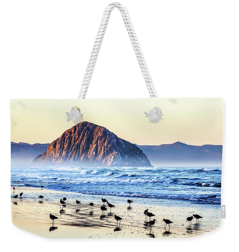 Morro Bay Weekender Tote Bag featuring the photograph Gathered by Brett Harvey