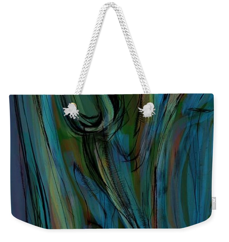 Sea Weekender Tote Bag featuring the digital art Sea breeze by Ljev Rjadcenko
