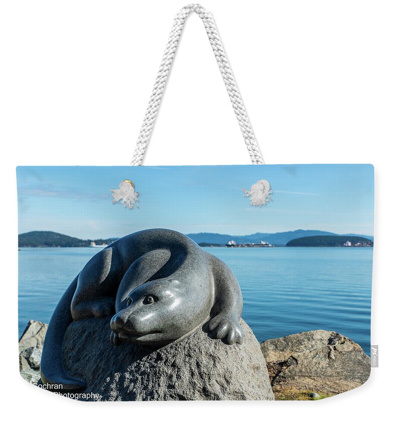 Sea Otter Weekender Tote Bag featuring the photograph Sea Otter by Tom Cochran
