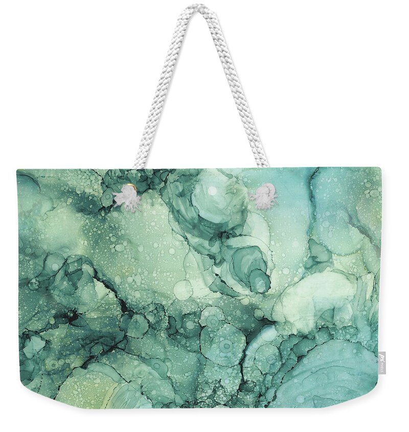 Ocean Weekender Tote Bag featuring the painting Sea World 2 by Gail Marten