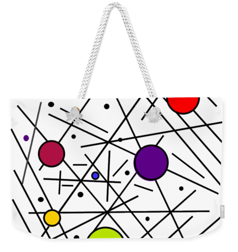 Dots Weekender Tote Bag featuring the digital art Seeing Spots by Designs By L