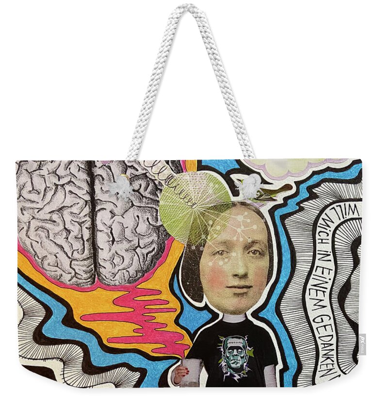 Sei Du Selbst Weekender Tote Bag featuring the mixed media Sei Du Selbst by Tanja Leuenberger