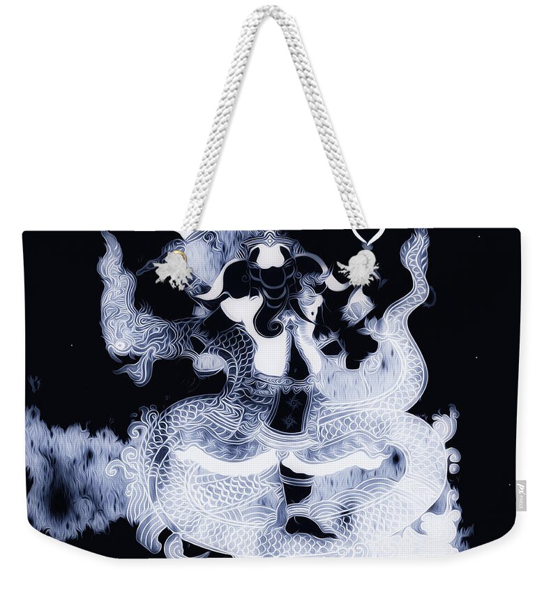 Ganesh Weekender Tote Bag featuring the digital art Self The Totality by Jeff Malderez