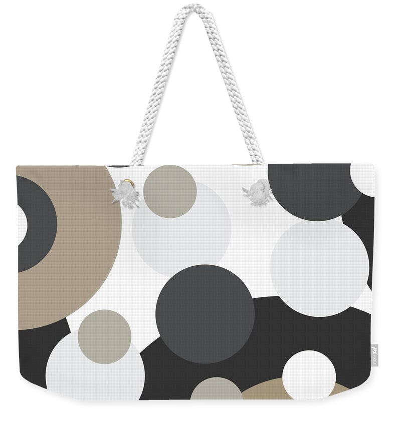 Circle Weekender Tote Bag featuring the photograph Sepia Toned Circle Patterns by Amelia Pearn