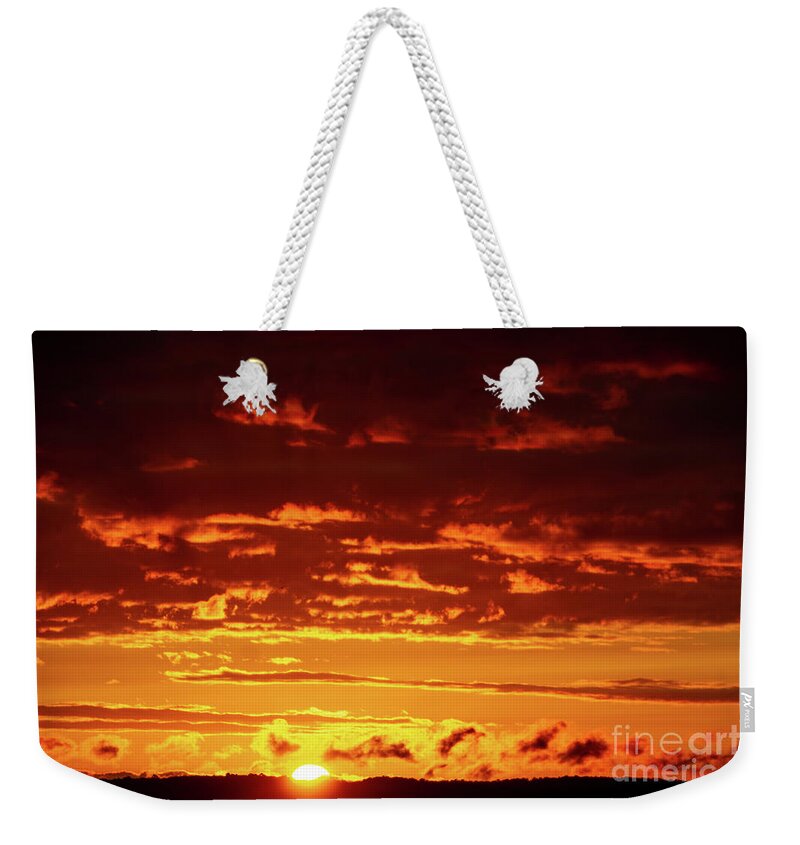 Clouds Weekender Tote Bag featuring the photograph September Sunrise by William Norton