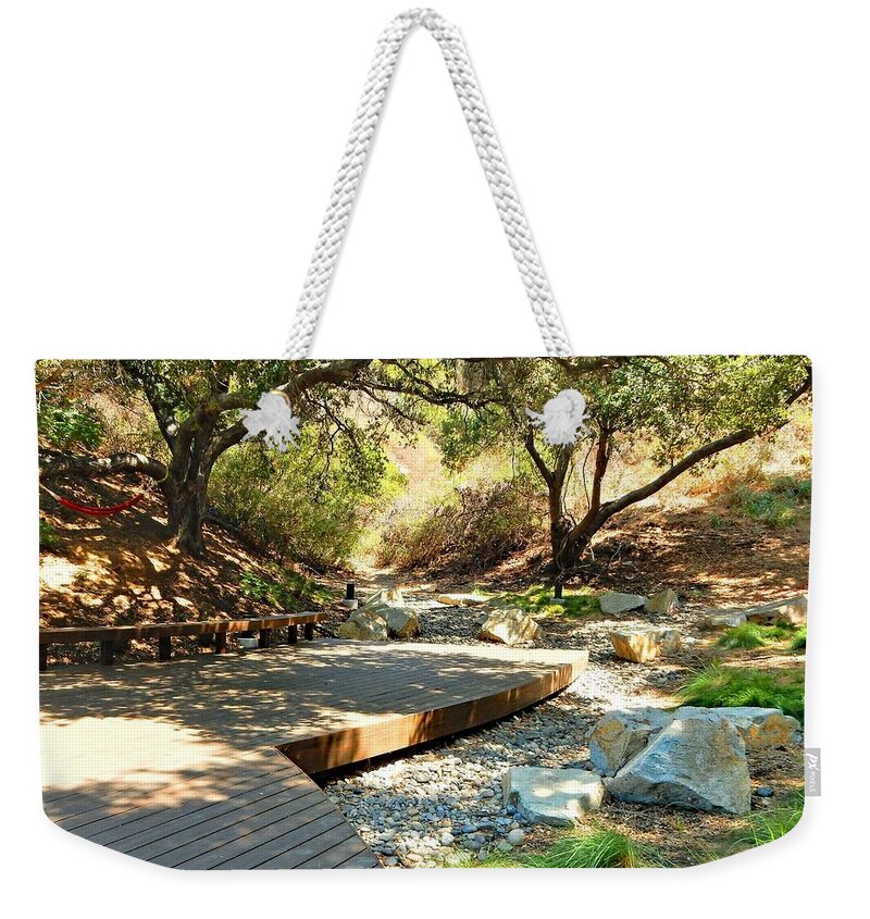 Hideaway Weekender Tote Bag featuring the photograph Serene Hillside Hideaway by Andrew Lawrence