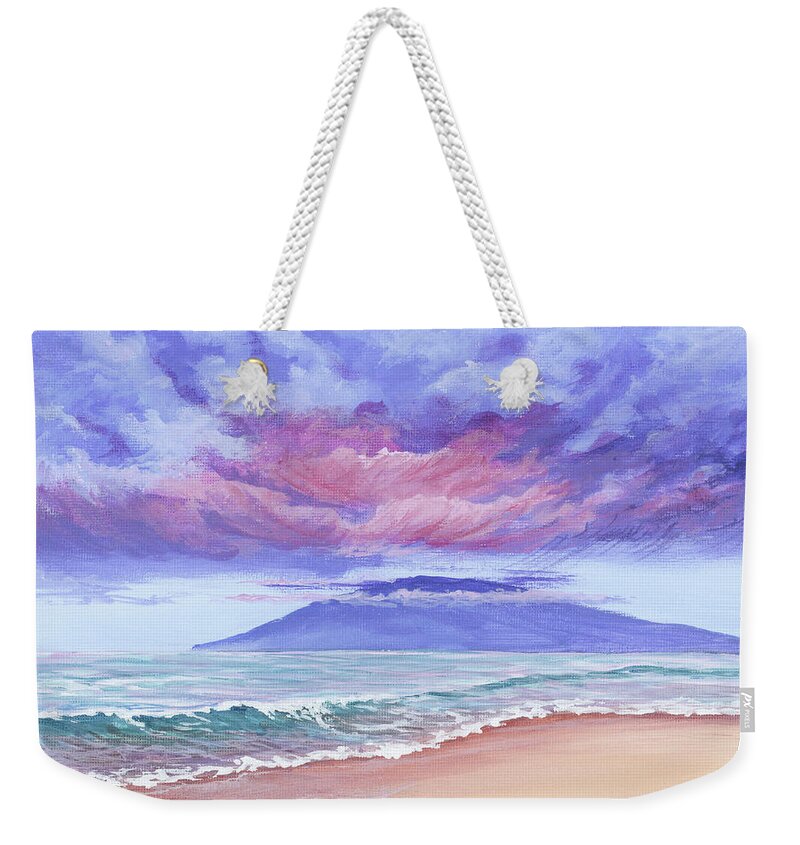 Seascape Weekender Tote Bag featuring the painting Serenity by Darice Machel McGuire