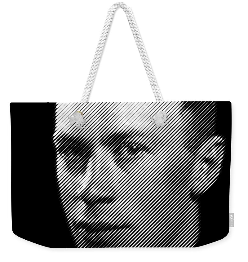 Prokofiev Weekender Tote Bag featuring the digital art Sergei Prokofiev, composer by Cu Biz