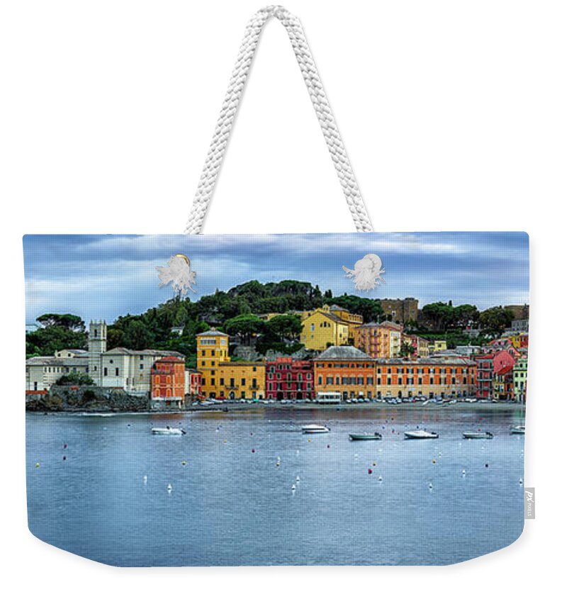 Gary Johnson Weekender Tote Bag featuring the photograph Sestri Lavente Sunset by Gary Johnson