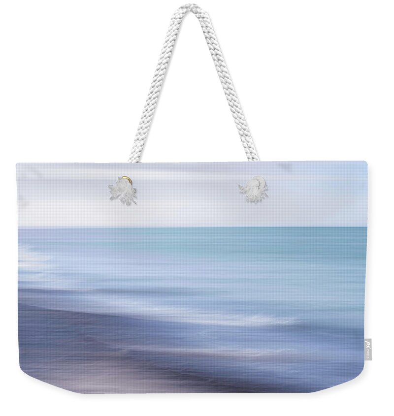 Abstract Weekender Tote Bag featuring the photograph Shades of Blue by Forest Floor Photography