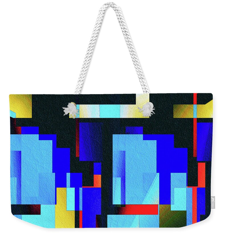 Abstracts Weekender Tote Bag featuring the mixed media Shades Of Colors by Natalie Holland