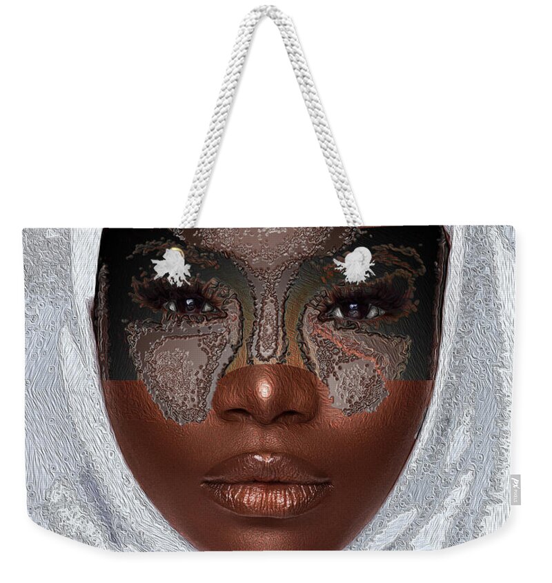 Shades Collection 1 Weekender Tote Bag featuring the digital art Shades of Me 4 by Aldane Wynter