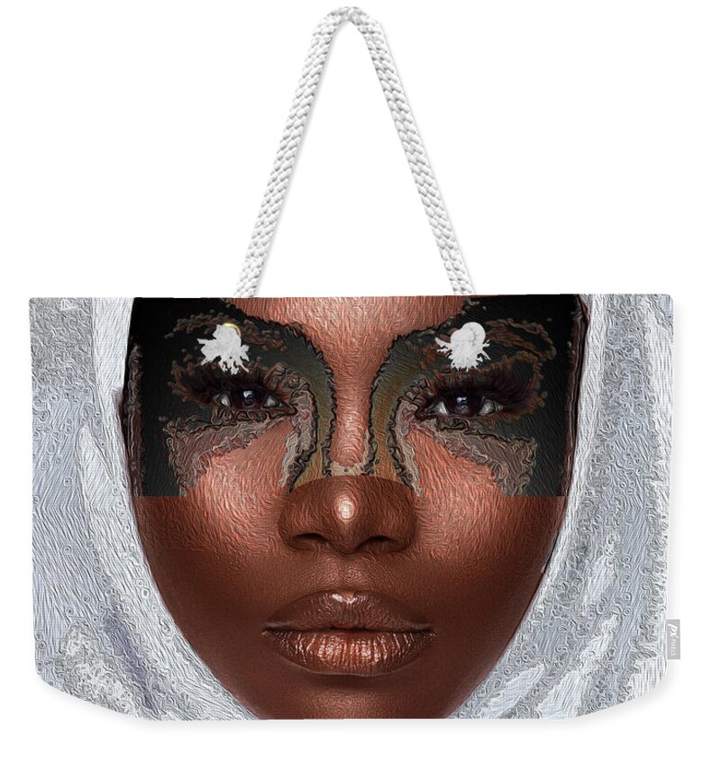 Shades Collection 1 Weekender Tote Bag featuring the digital art Shades of Me 5 by Aldane Wynter