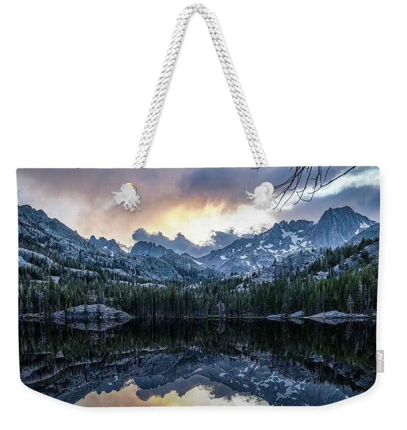 Landscape Weekender Tote Bag featuring the photograph Shadow Lake Reflections by Romeo Victor