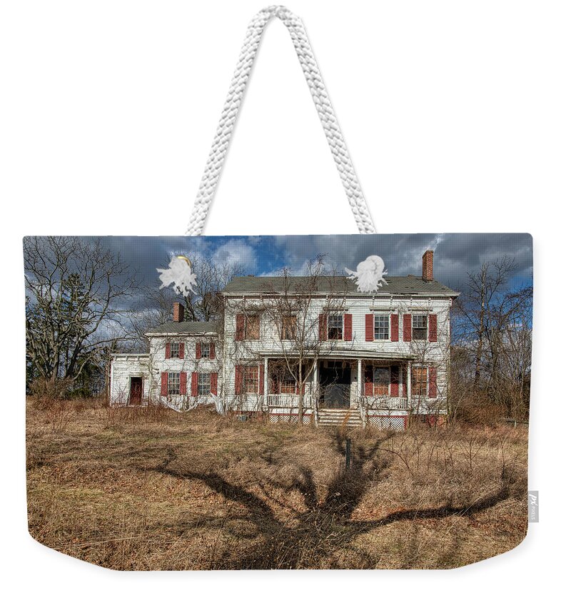 Voorhees Farm Weekender Tote Bag featuring the photograph Shadow of Death Tree by David Letts
